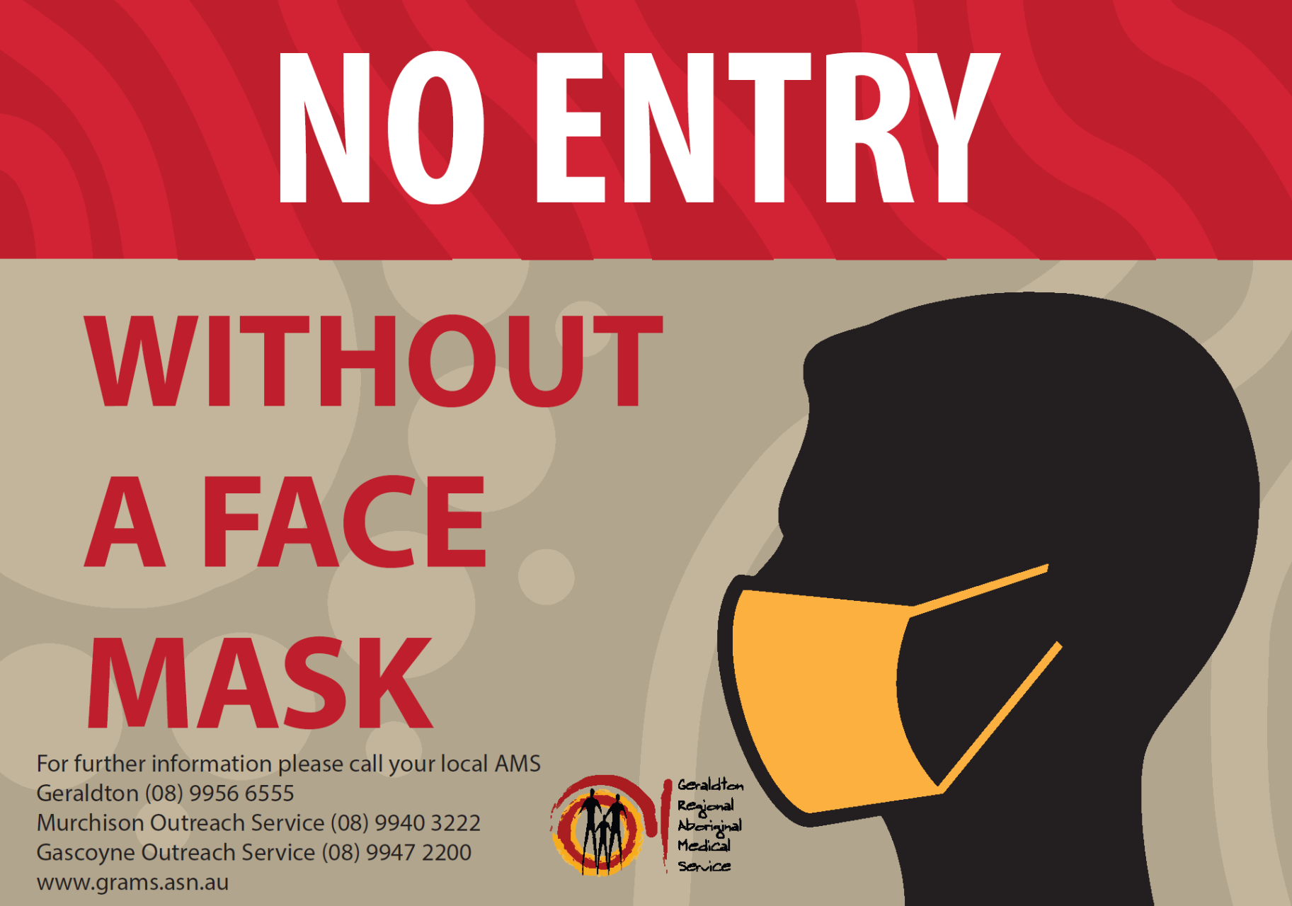 COVID Notice: No mask, no entry