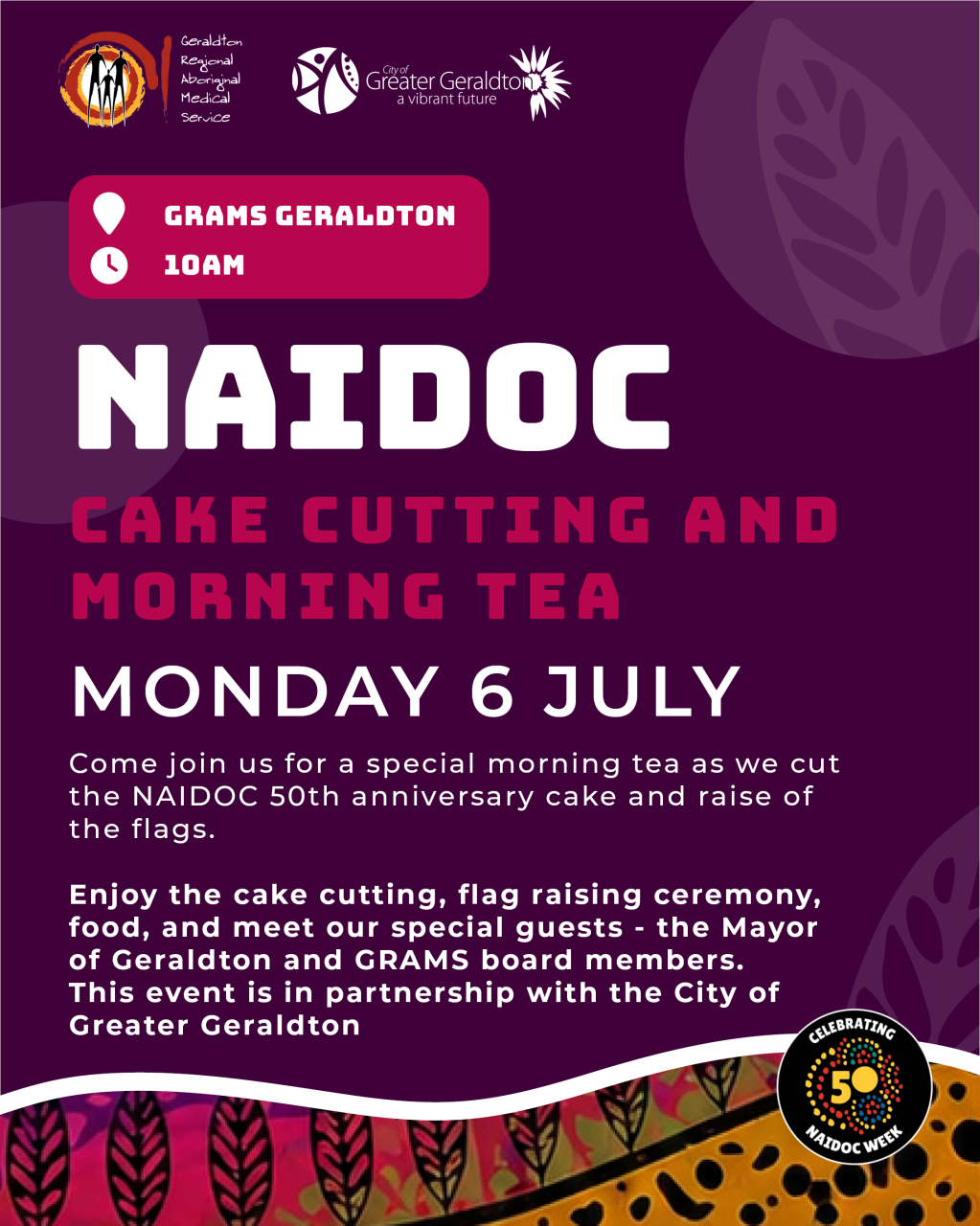 Flag Raising, Cake Cutting & Morning Tea - July 6 Image