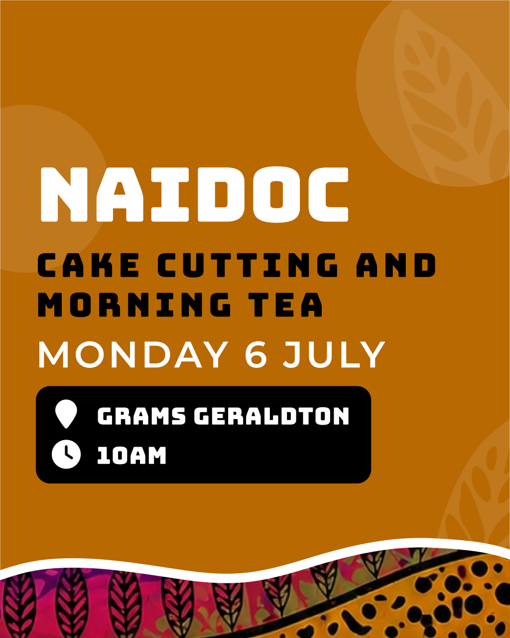 Flag Raising, Cake Cutting & Morning Tea - July 6 Image