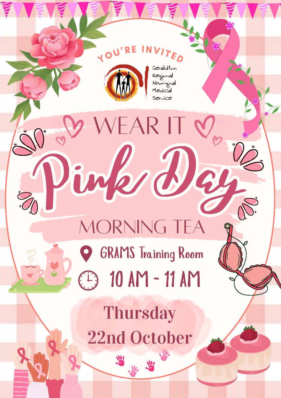 Wear It Pink Day! Morning Tea